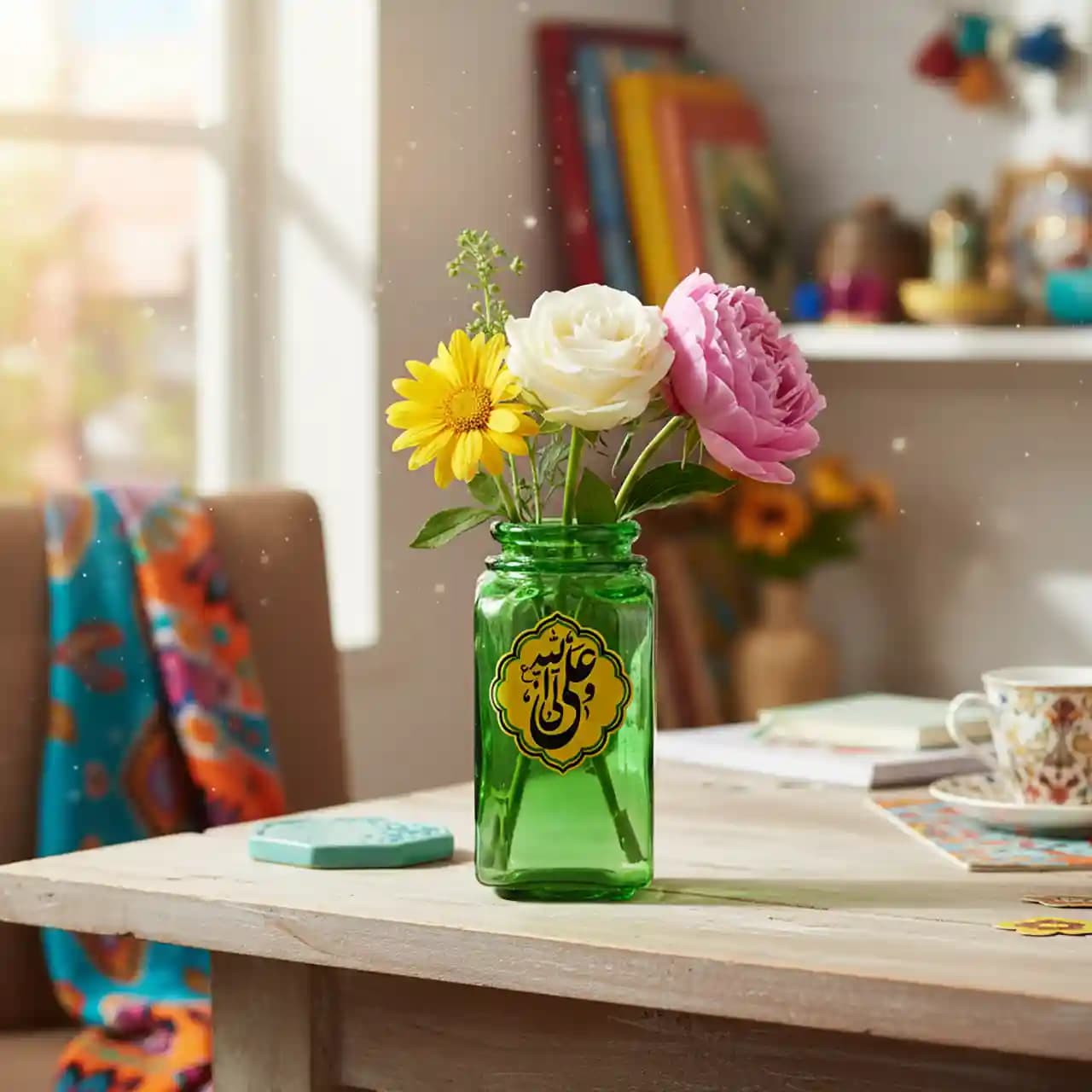 گلدان شیشه ای علی ولی الله مدل 2D 2 — تصویر ۲