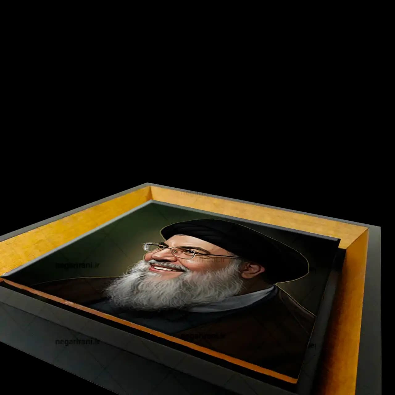 تابلو کاشی شهید سید حسن نصرالله مدل 2Z124 — تصویر ۳