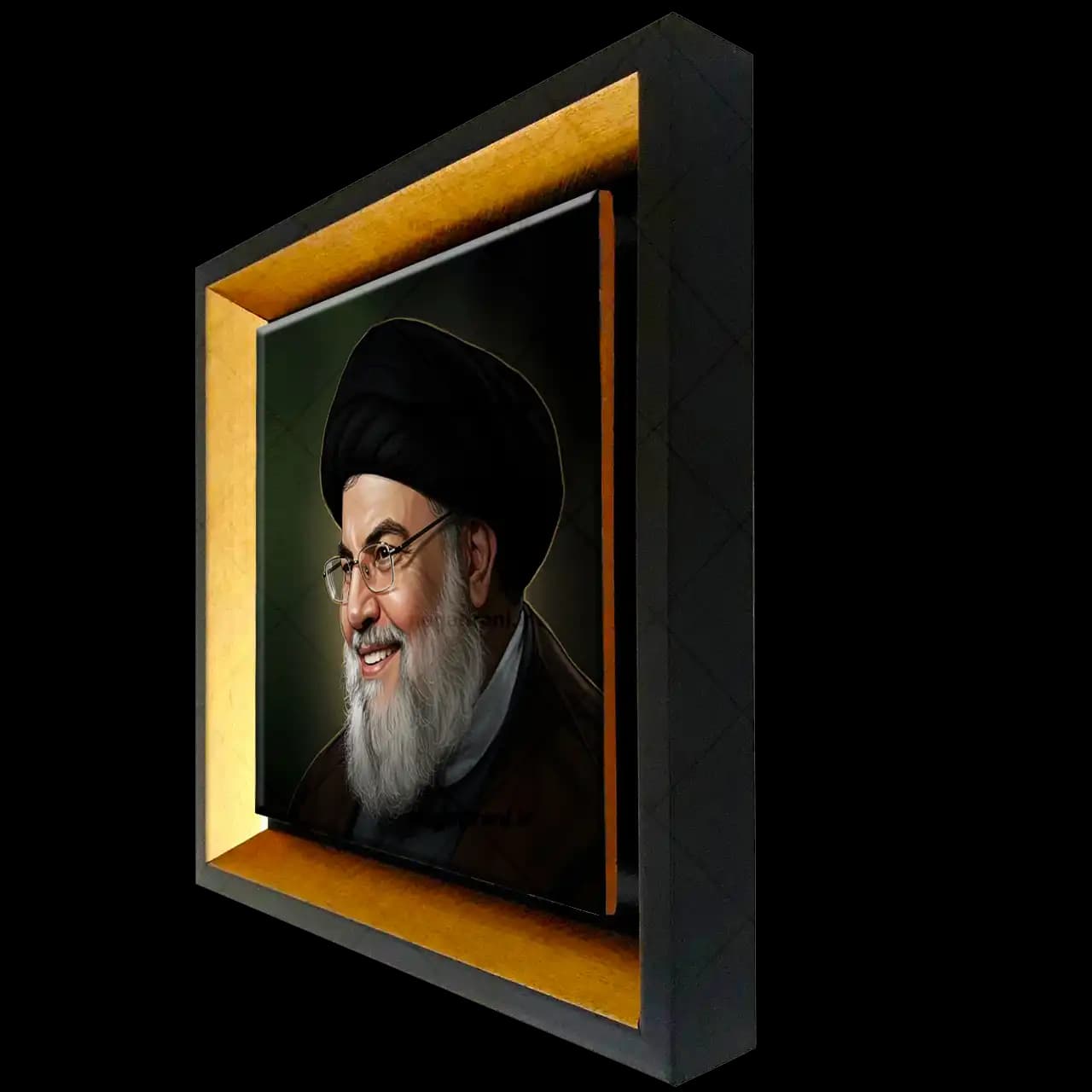 تابلو کاشی شهید سید حسن نصرالله مدل 2Z124 — تصویر ۲