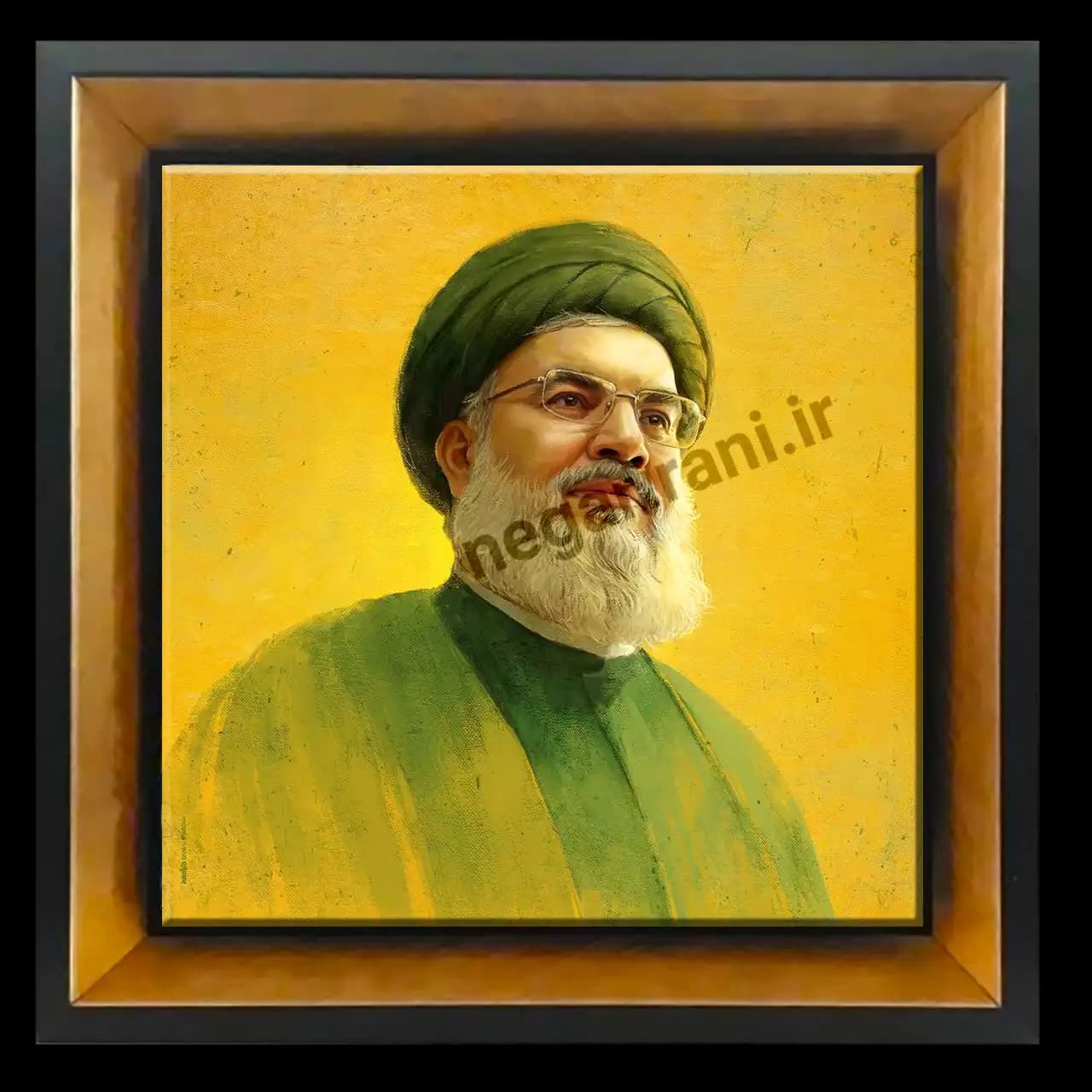 تابلو کاشی شهید سید حسن نصرالله مدل 2Z123