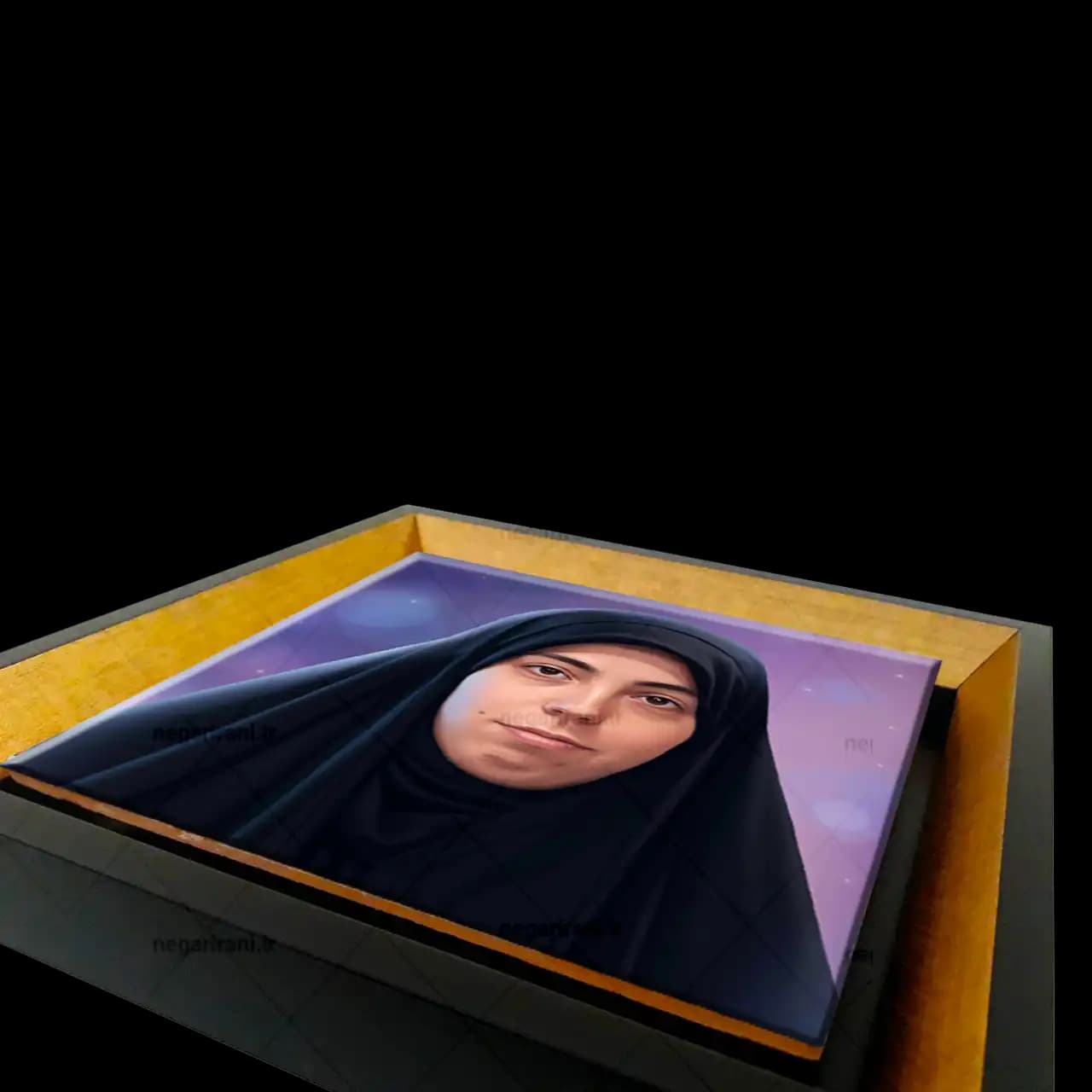 تابلو کاشی شهیده فرشته باقری مدل 2Z121 — تصویر ۳