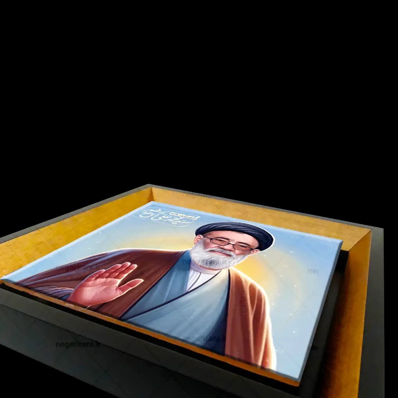تابلو کاشی شهید سید محمد علی آل هاشم مدل 2Z112 — تصویر ۳