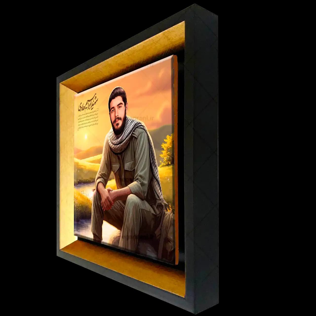تابلو کاشی شهید ابراهیم هادی مدل 2Z111 — تصویر ۲