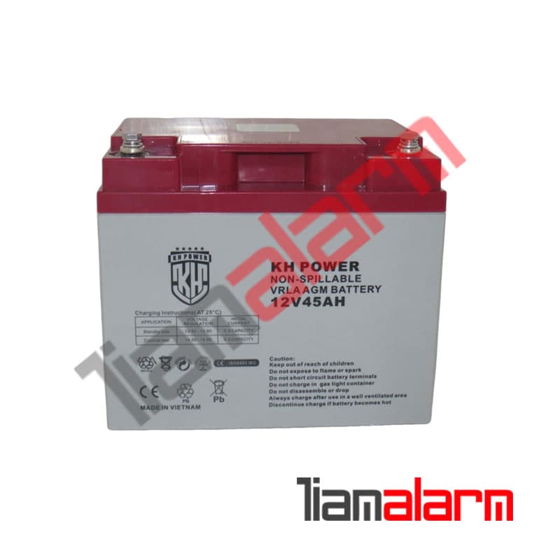 باتری 12 ولت 45 آمپر KH POWER — تصویر ۲