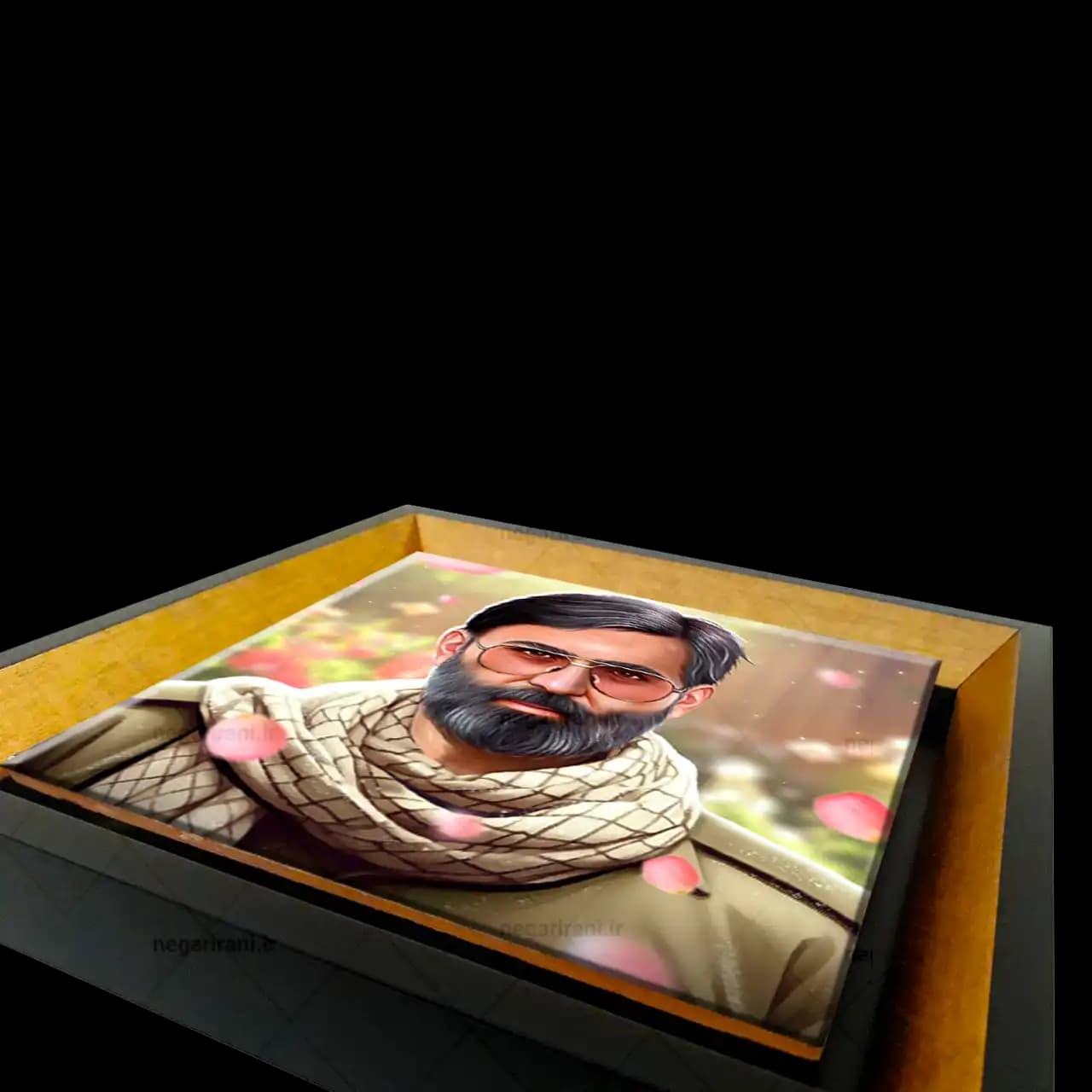 تابلو کاشی شهید مرتضی آوینی مدل 2Z109 — تصویر ۳