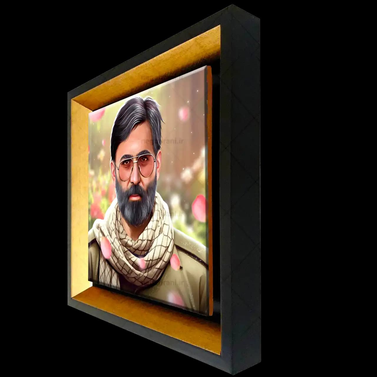 تابلو کاشی شهید مرتضی آوینی مدل 2Z109 — تصویر ۲