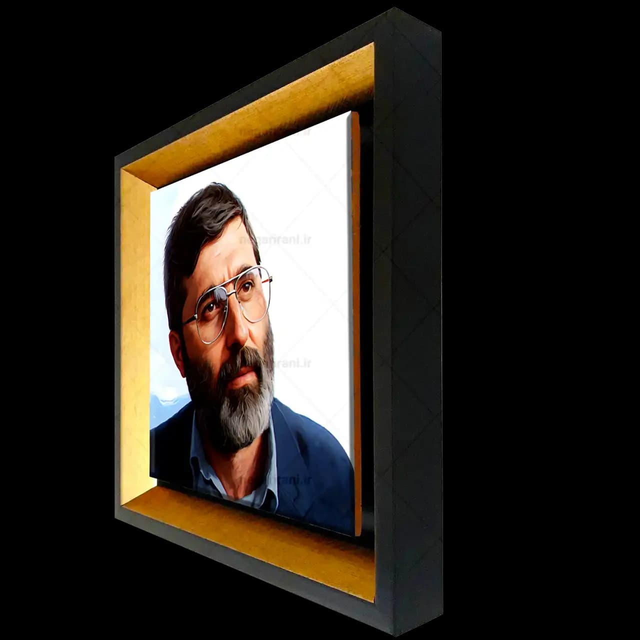 تابلو کاشی شهید مرتضی آوینی مدل 2Z108 — تصویر ۲