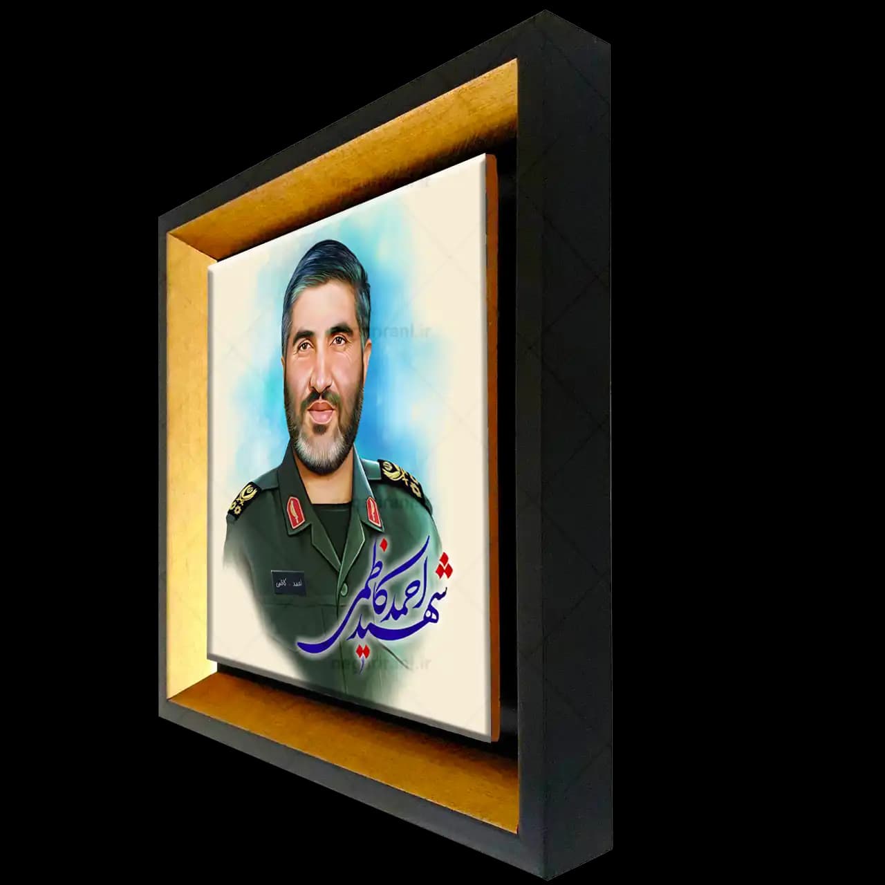تابلو کاشی شهید احمد کاظمی مدل 2Z107 — تصویر ۲
