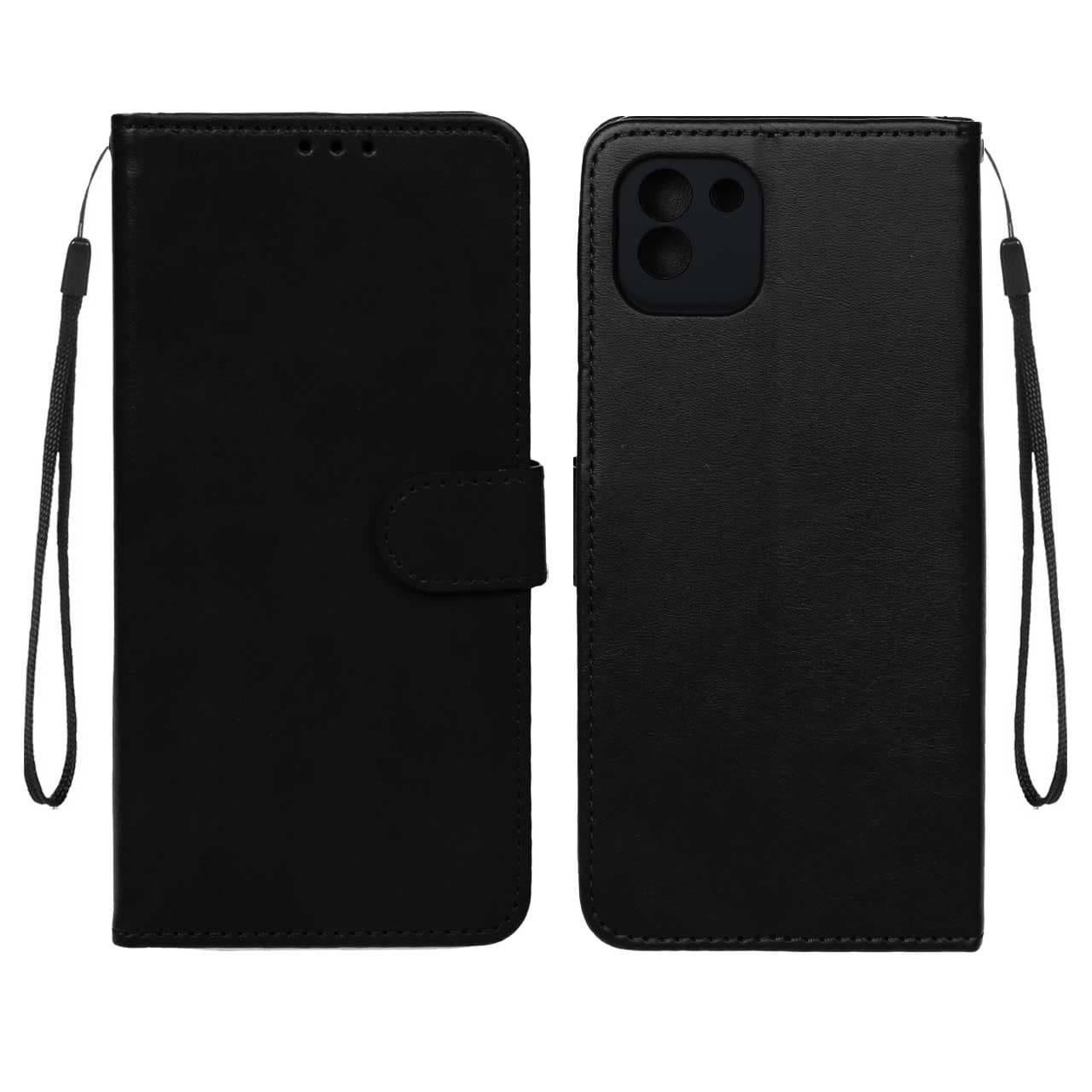 کیف چرمی کلاسوری جا کارتی موبایل مگنتی مدل سامسونگ Samsung A03 -کد4605 — تصویر ۴
