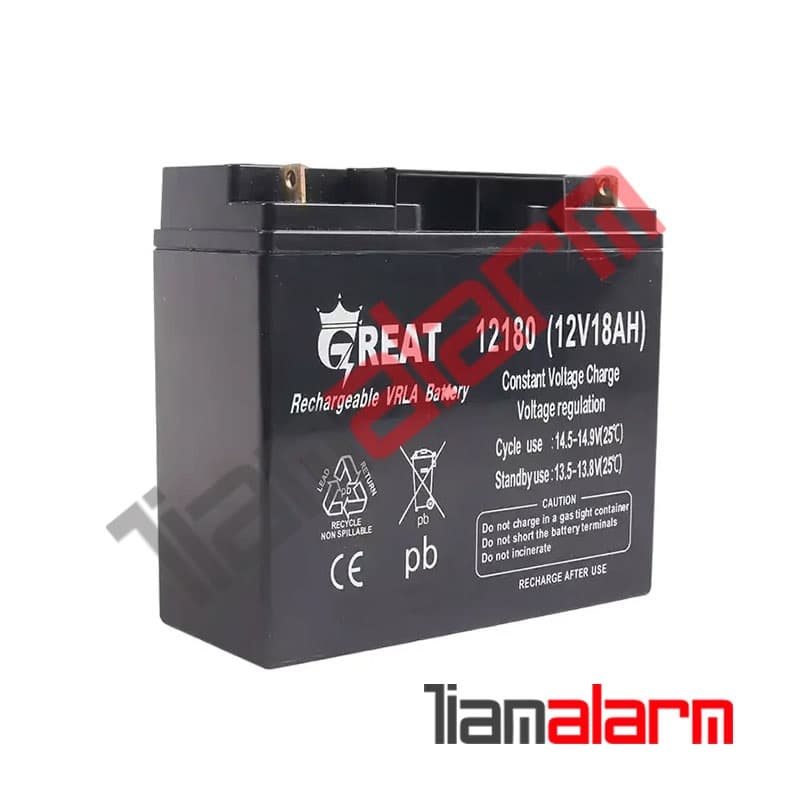 باتری 12 ولت 18 آمپر گریت سولار Great Solar