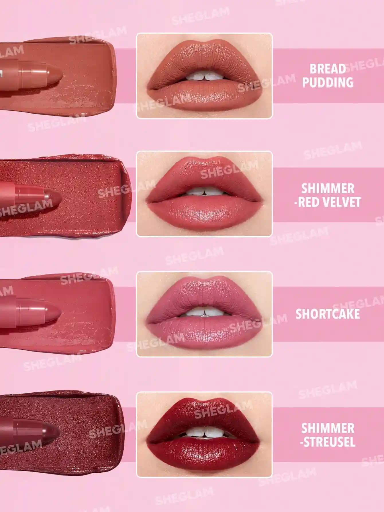 رژ لب مدادی شیگلم مدل JUST KISSED LIPSTICK CRAYON — تصویر ۳