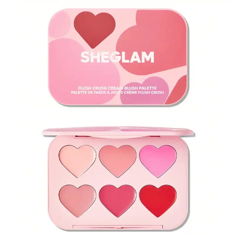 پالت رژگونه کرمی قلبی شیگلم مدل FLUSH CRUSH