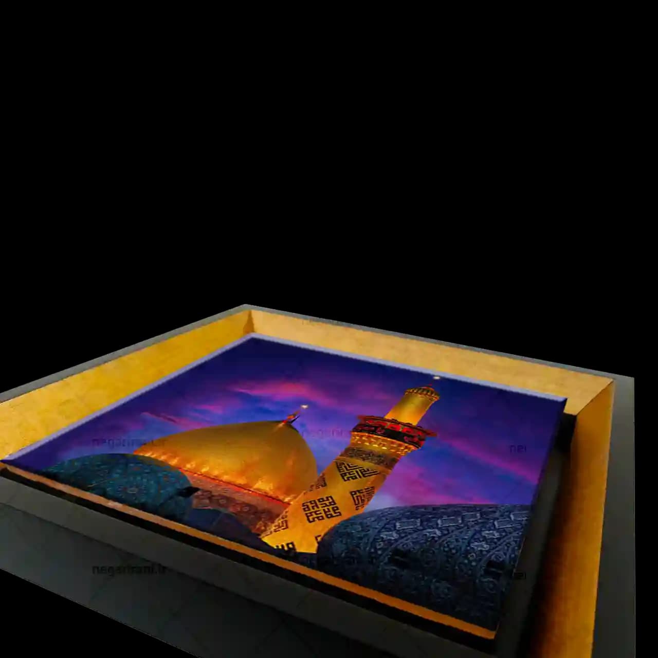 تابلو کاشی حرم حضرت عباس مدل 2X 23 — تصویر ۳