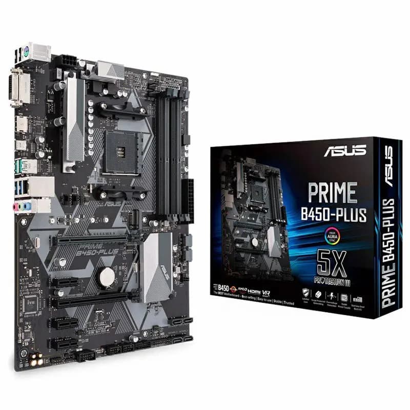 مادربرد استوک ایسوس مدل ASUS PRIME B450-PLUS — تصویر ۲