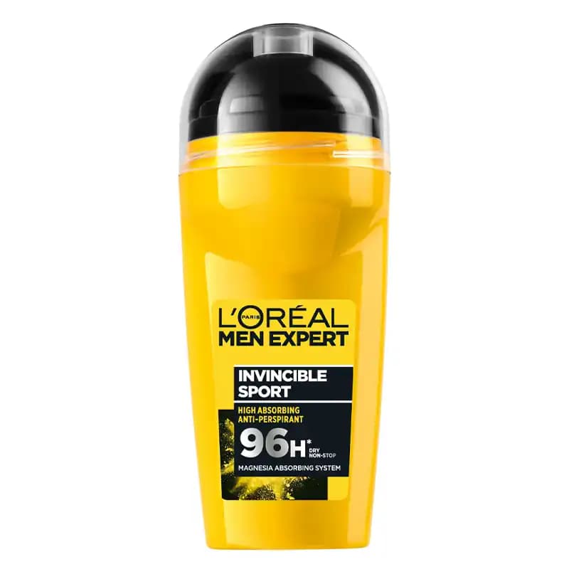 رول ضد تعریق مردانه ۹۶ ساعته لورآل مدل INVINCIBLE SPORT حجم ۵۰ میلی لیتر