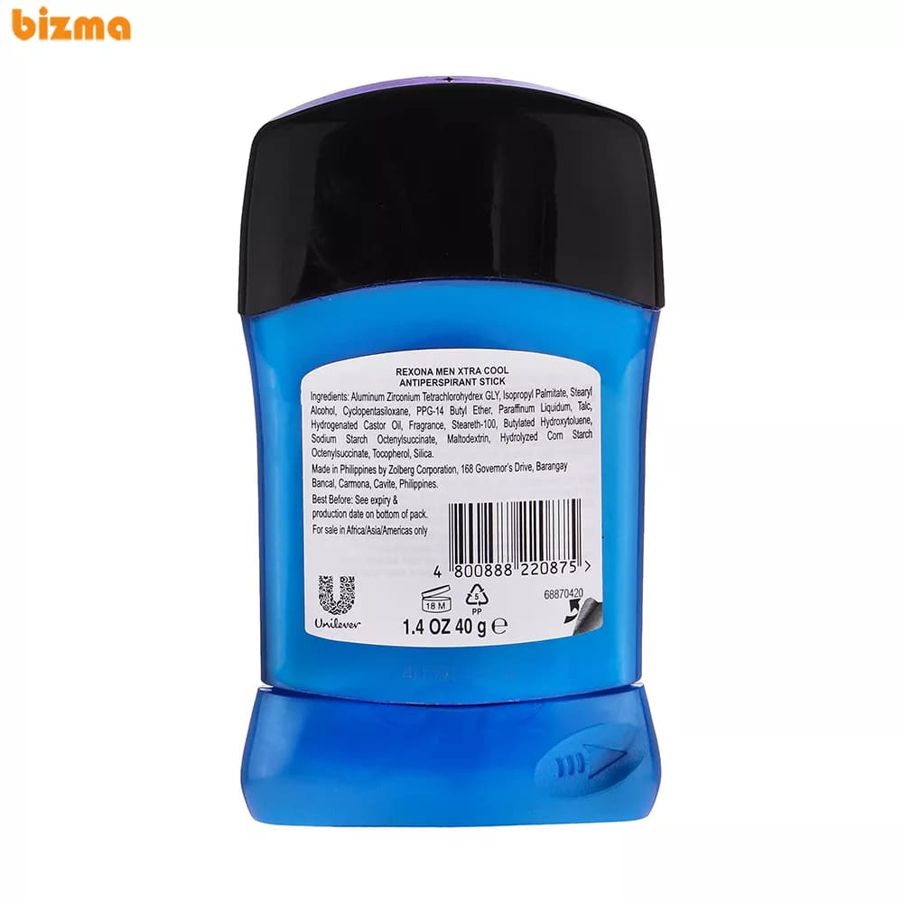 استیک ضد تعریق مردانه رکسونا مدل Xtra Cool وزن 40 گرم — تصویر ۴