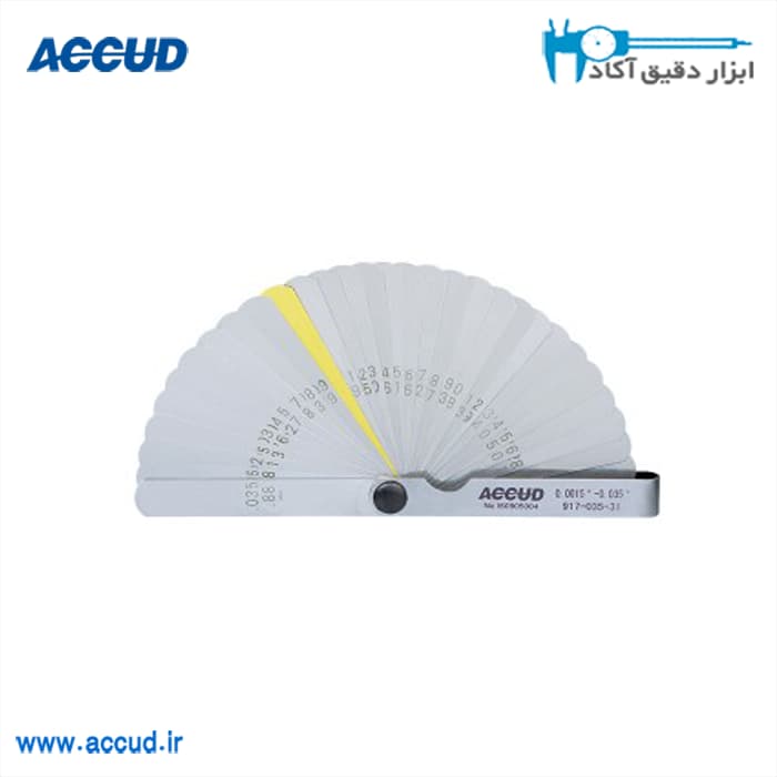 فیلر فولادی اینچی 32 تیغه Accud (اکود با گارانتی شرکتی) مدل 917-035-31