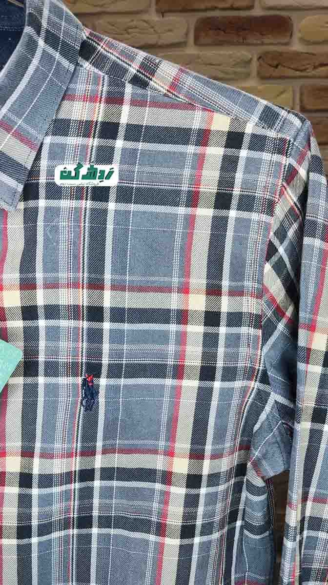 پیراهن Polo چهارخانه مردانه دست دوم — تصویر ۲