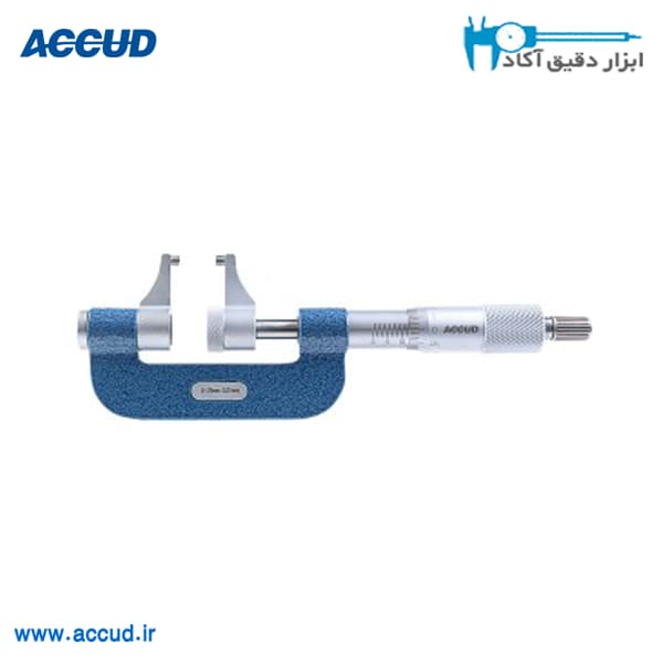 میکرومتر خارج سنج نقطه ای 25-0 میلی متر Accud (اکود با گارانتی شرکتی) مدل 378-001-01