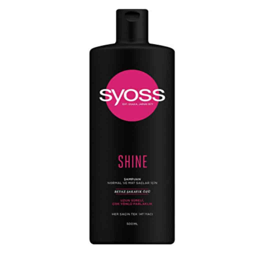 شامپو سر سایوس Syoss Shine براق کننده موهای کدر و معمولی 500 میل