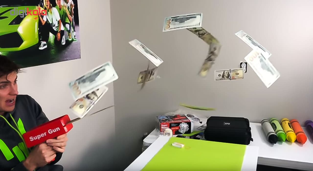 تفنگ بازی مدل Super Spray Gun Money — تصویر ۹