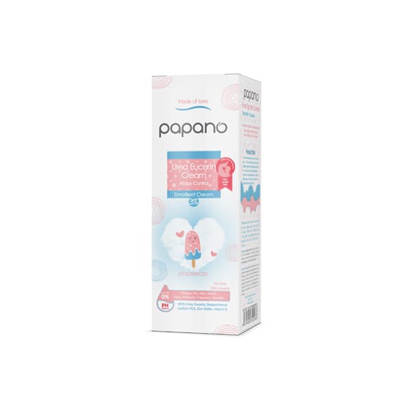 کرم نرم کننده کودک پاپانو مدل اوسرین و اوره 3% حجم 75 میلی لیتر — تصویر ۳
