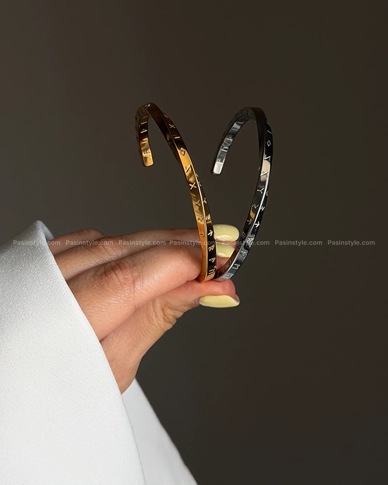 دستبند بنگل یونانی کد۰۰۴۱۵ — تصویر ۲