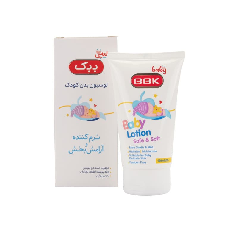 لوسیون بدن کودک بیبی ببک مدل safe & soft حجم 150 میلی لیتر — تصویر ۲