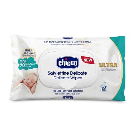 دستمال مرطوب کودک Chicco بسته 60 عددی — تصویر ۷