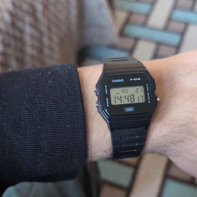 ساعت مچی دیجیتال کاسیو مدل F91WB-1ADF — تصویر ۳