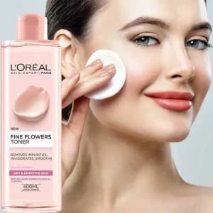 تونر لورال Loreal پوست نرمال تا مختلط حجم 400 میل — تصویر ۴