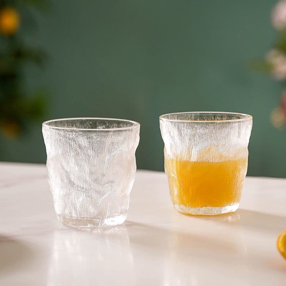 نیم لیوان شیشه ای مدل یخی — تصویر ۲