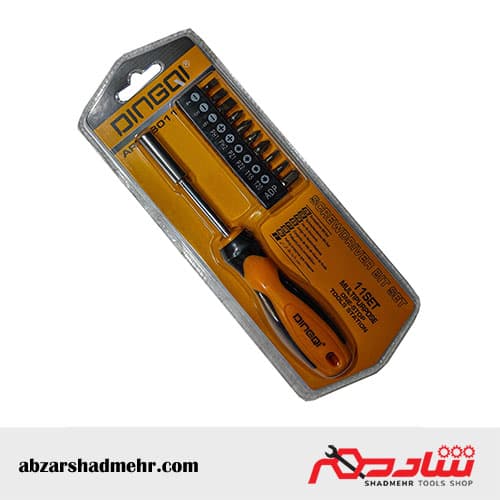 ست پیچ گوشتی 11 عددی دینگی 68011 — تصویر ۳