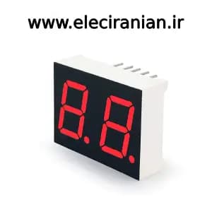 سون سگمنت دو دیجیت 19 در 25 آند قرمز مالتی پلکس پایه 5 و 10 مشترک کد محصول : smn-5261FSR