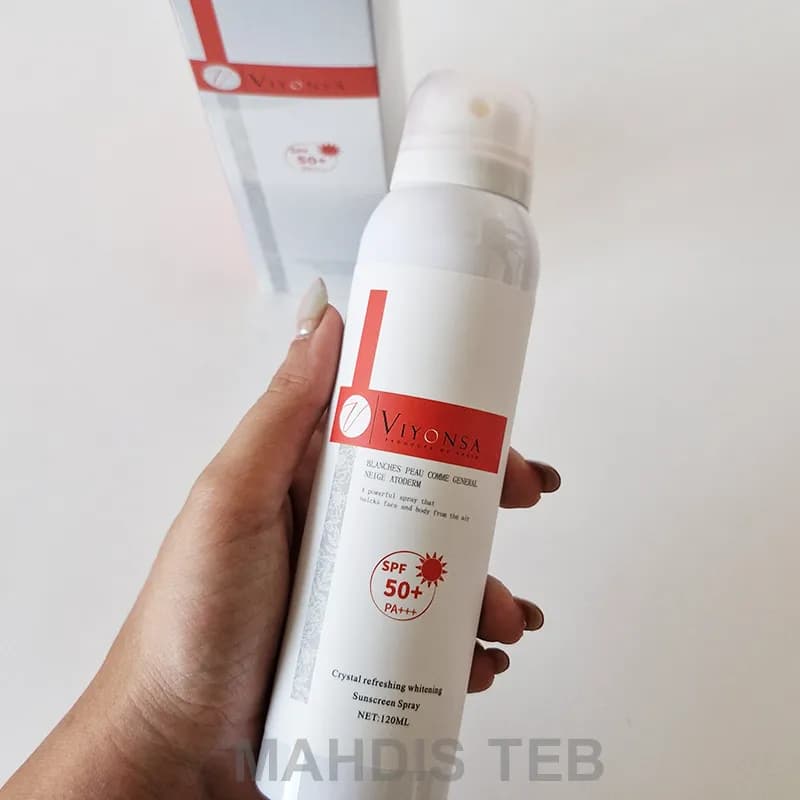 اسپری روشن کننده ضدآفتاب ویونسا |120ml — تصویر ۷