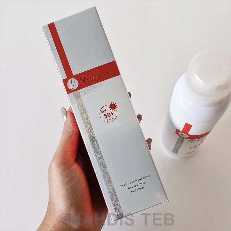 اسپری روشن کننده ضدآفتاب ویونسا |120ml — تصویر ۵