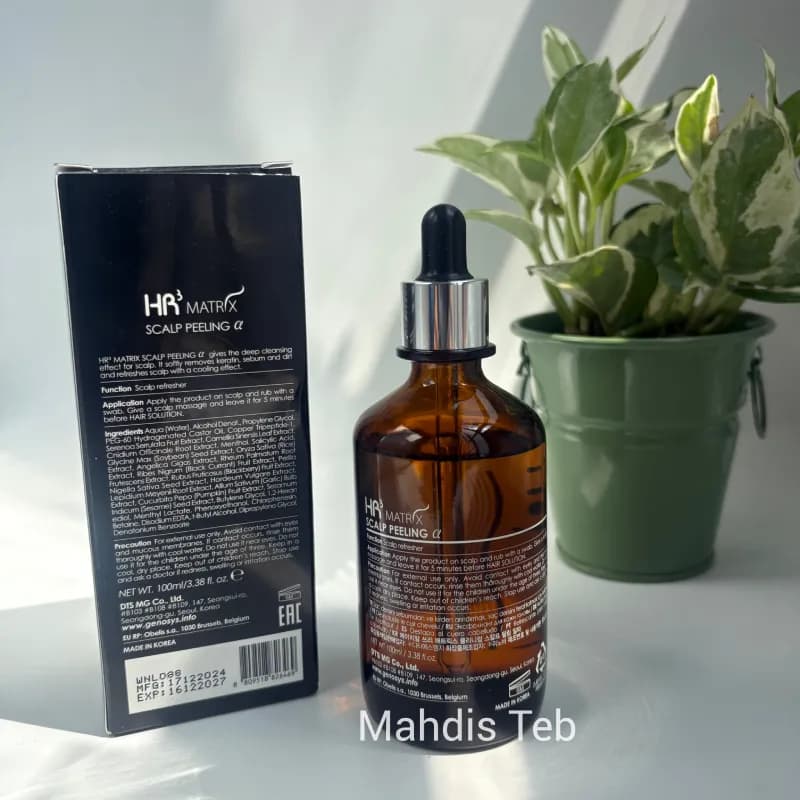 سرم پیلینگ پوست سر ژنوسیس HR3 MATRIX — تصویر ۴