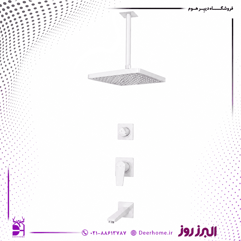 شیر حمام البرز روز مدل کارن تیپ 2 — تصویر ۲