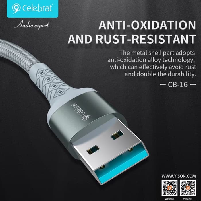 کابل شارژ میکرو سلبریت مدل Celebrat CB-16M — تصویر ۳