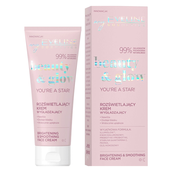 کرم |روشن کننده| و آبرسان قوی| اولاین EVELINE| مدل| BEAUTY &amp; GLOW