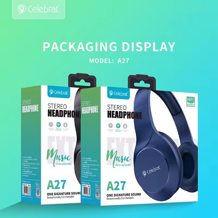 هدفون بی سیم و بلوتوث سلبریت Calebrat A27 — تصویر ۴