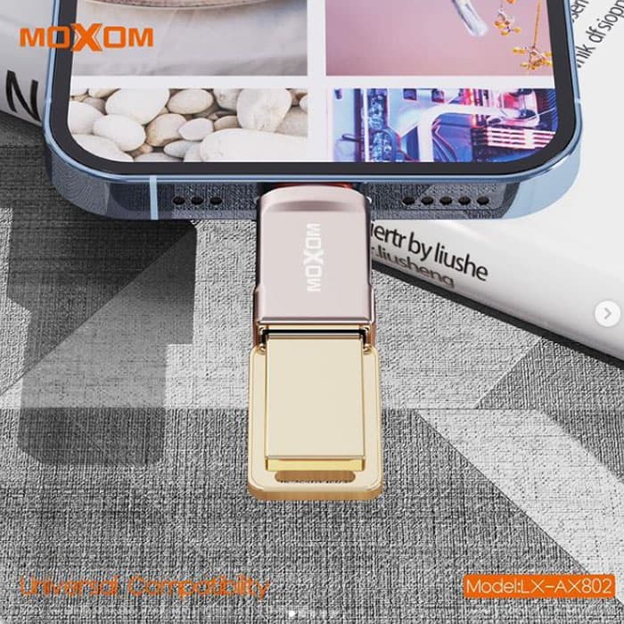 تبدیل او تی جی لایتنینگ آیفون موکسوم Moxom AX802 — تصویر ۳