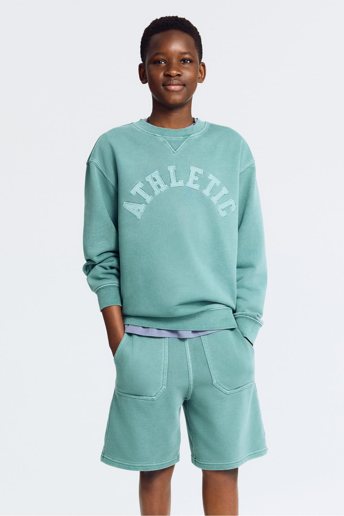 سویشرت اچ اند ام پسرانه سبز | H&M 1342458 CN