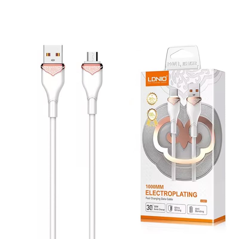 کابل شارژ میکرو الدینیو مدل LDNIO LS821 Micro