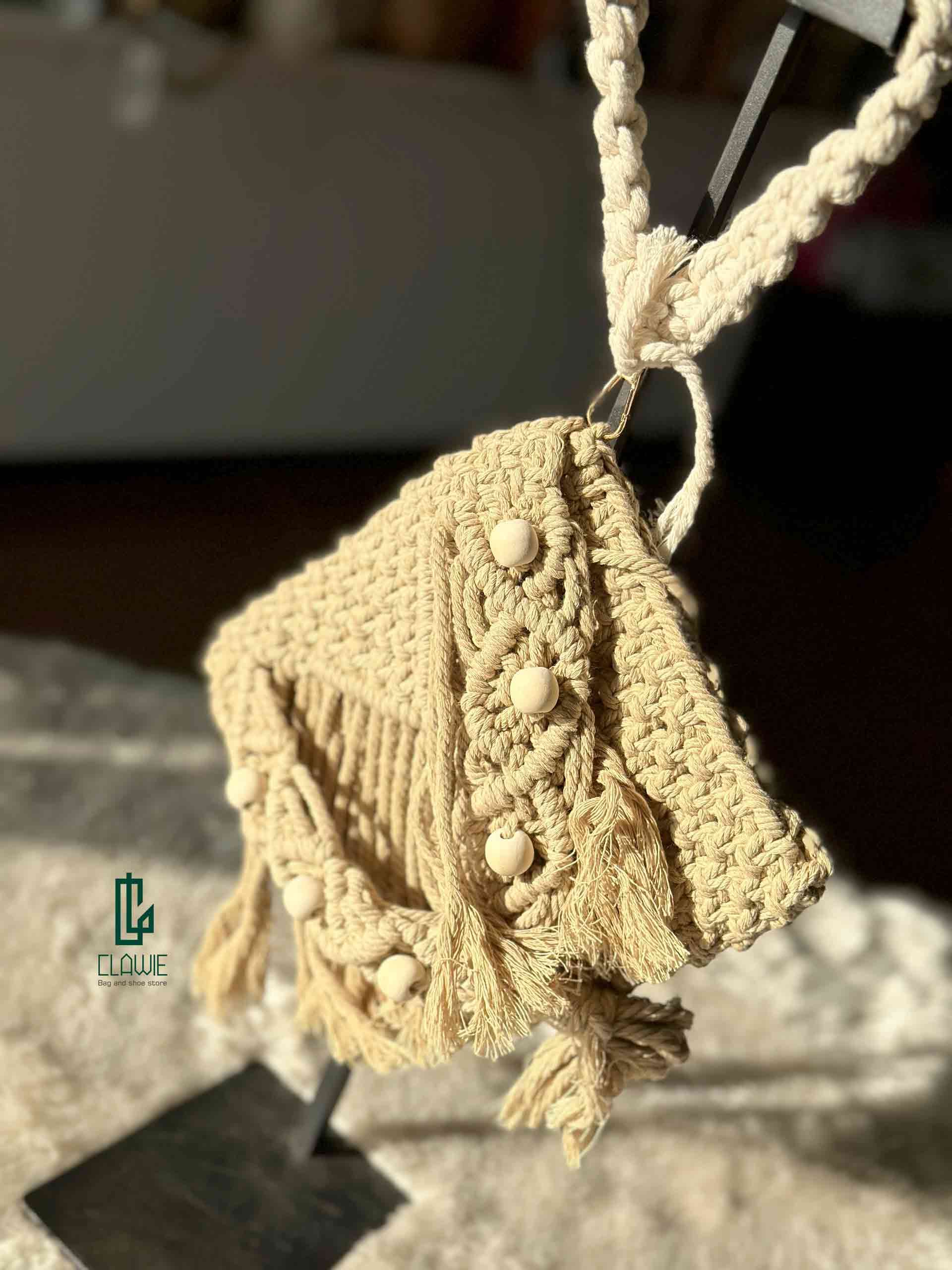 کیف زنانه/دخترانه:دست بافت تابستانی — تصویر ۴