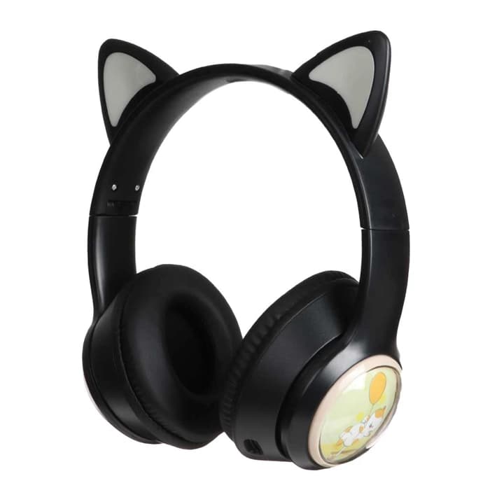 هدفون بی سیم و بلوتوث عروسکی کت مدل Cat AKZ-07B