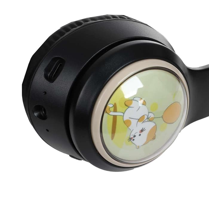 هدفون بی سیم و بلوتوث عروسکی کت مدل Cat AKZ-07B — تصویر ۳
