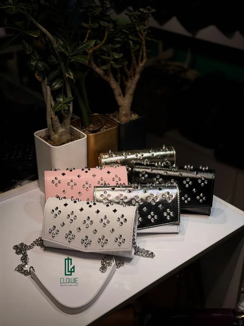 کیف زنانه.دخترانه : دستی/دوشی چرمی — تصویر ۷