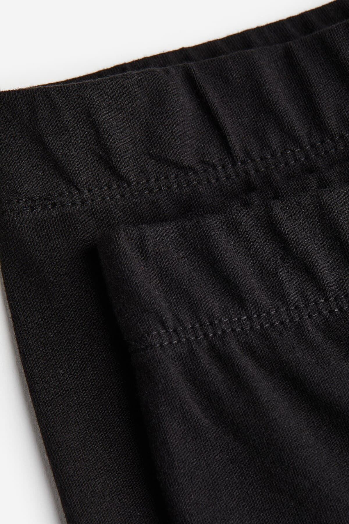 ساپورت اچ اند ام دخترانه پنبه ای مشکی راسته ساپورت فاق بلند Slim/اسلیم فیت کژوال/روزمره | H&M 1194968 BD — تصویر ۲