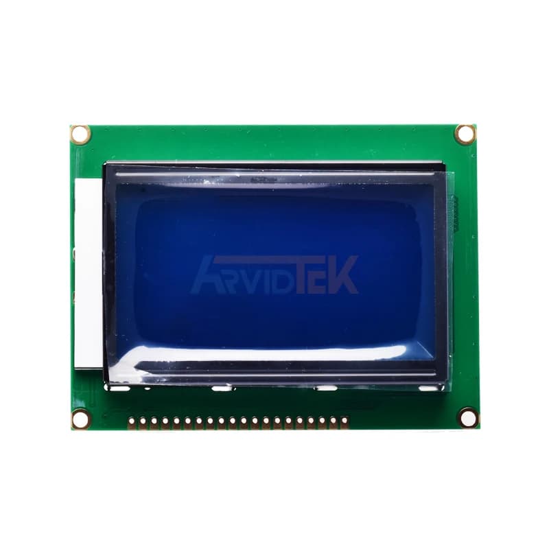 نمایشگر LCD گرافیکی 64 * 128 مدل ST7920 (93mm * 70mm)